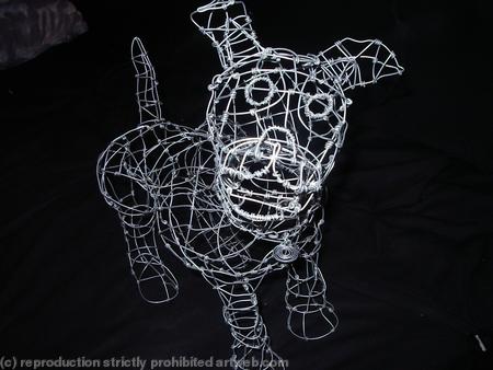 small wire dog