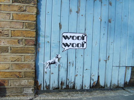 Woof Woof Sticker at Notting Hill Carnival 2007