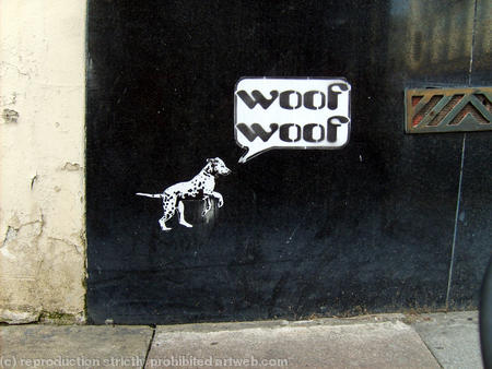 woof woof sticker