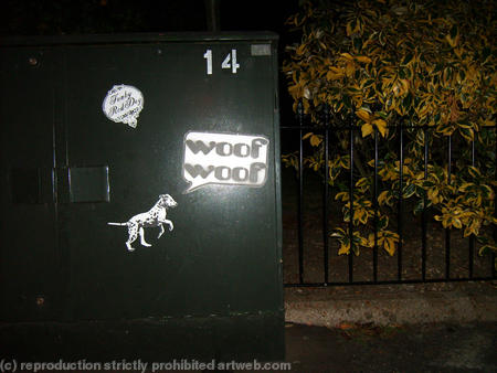 woof woof sticker