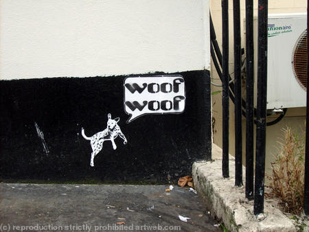 woof woof sticker