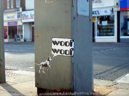 woof woof sticker