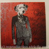 DogGirl in Pinstripe Suit