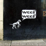 woof woof sticker