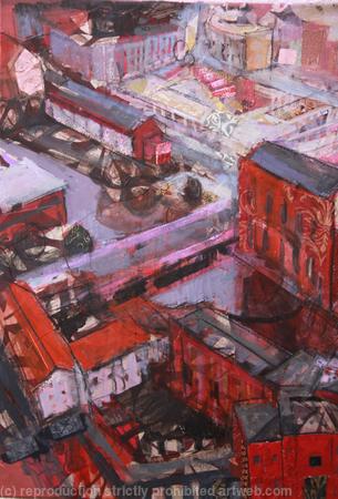 From the balloon, red, detail