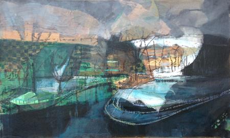 Weir, green and black