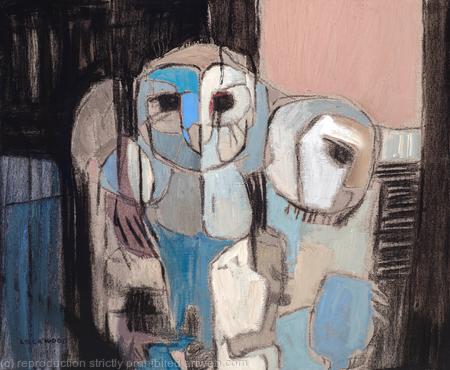  Three owls Watching  by Rachel Lockwood