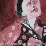 Accordion player, detail