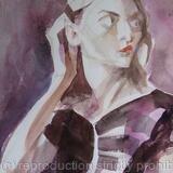 The Brown Taffeta Frock, detail.