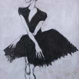 Ballerina, seated