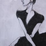 Ballerina, seated. detail