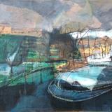 Weir, green and black