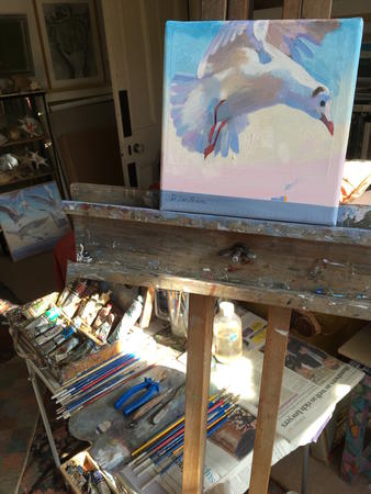 painting seagulls