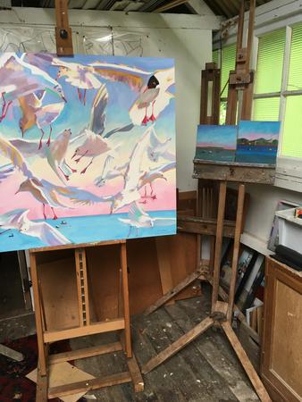 Seagull painting complete