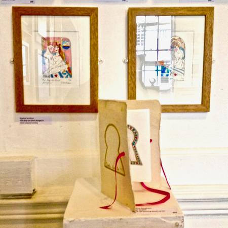 Ooh la la my book at the Colchester Art Society Winter Exhibition