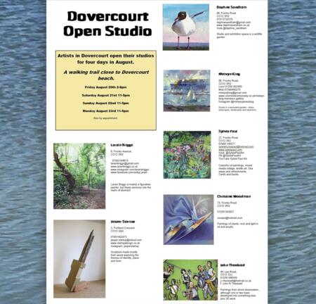 Dovercourt Open Studios List