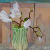 Sylvac pot with Magnolia blooms