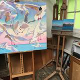 Seagull painting complete