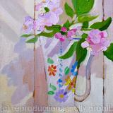 30's Jug 'BURY' with Apple Blossom