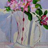 Art Deco Jug with apple blossom 