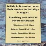Dovercourt Open Studios Opening Times and Dates