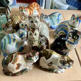 pottery cats