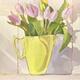Pale tulips in a 'Melmex'…