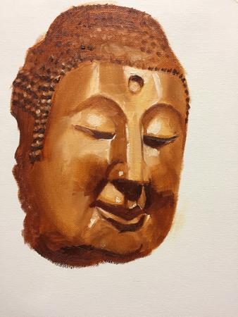 Monochrome study of Buddha, V