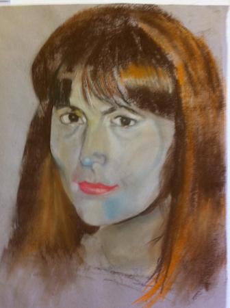 Woman with brown hair