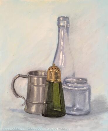 The green sugar shaker