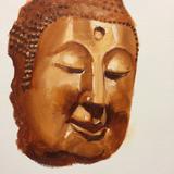 Monochrome study of Buddha, V