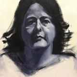 Monochrome study of Elizabetta