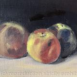 Peaches in warm light