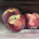 Peaches in neutral light