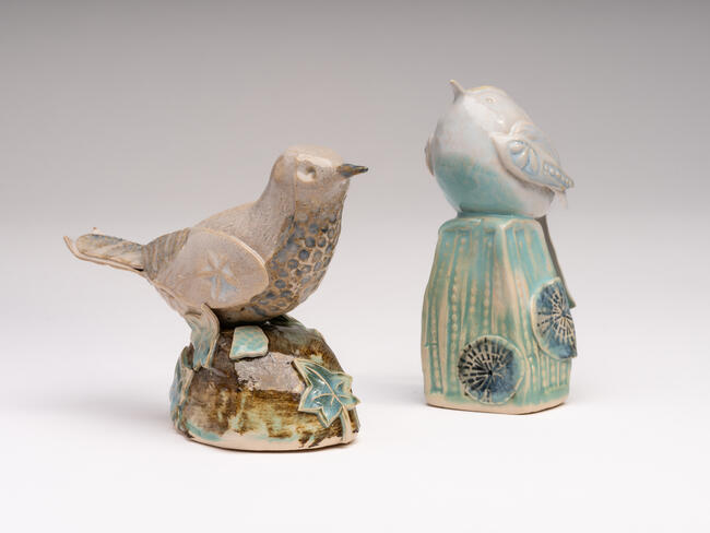 Bird sculptures