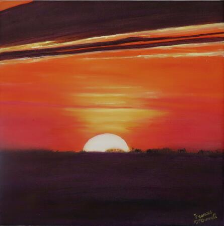 Sunset over Longwood 