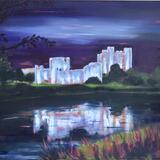 Trim Castle at night 
