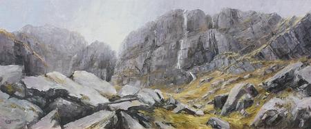 Fallen rock at  Devils Kitchen 