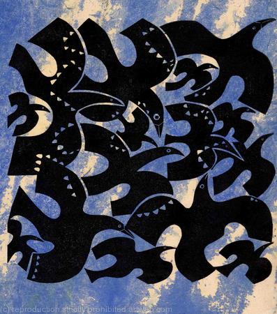 FLYING PAST # 1 AGAINST BLUE SKY