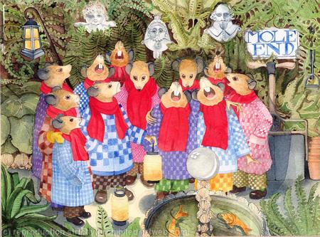 MOUSE CHORUS From Blackwell's Advent Calendar of THE WIND IN THE WILLOWS