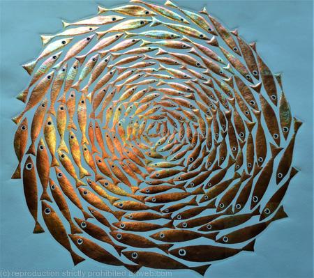 SHIMMERING FISHES on Aqua