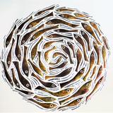 STILL SWIMMING goldy bronzey