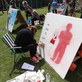 Painting at Upfest 2015